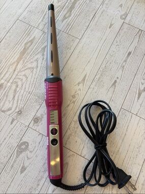 CONAIR Infiniti You Curl Ceramic Styler 0.5" to 1" Pink and‎ Silver beach waves